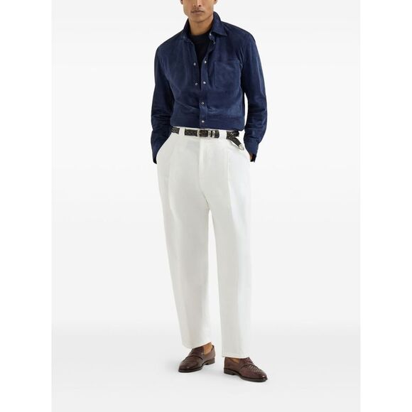 Brunello Cucinelli Men Leather Shirt - Picture 5 of 5